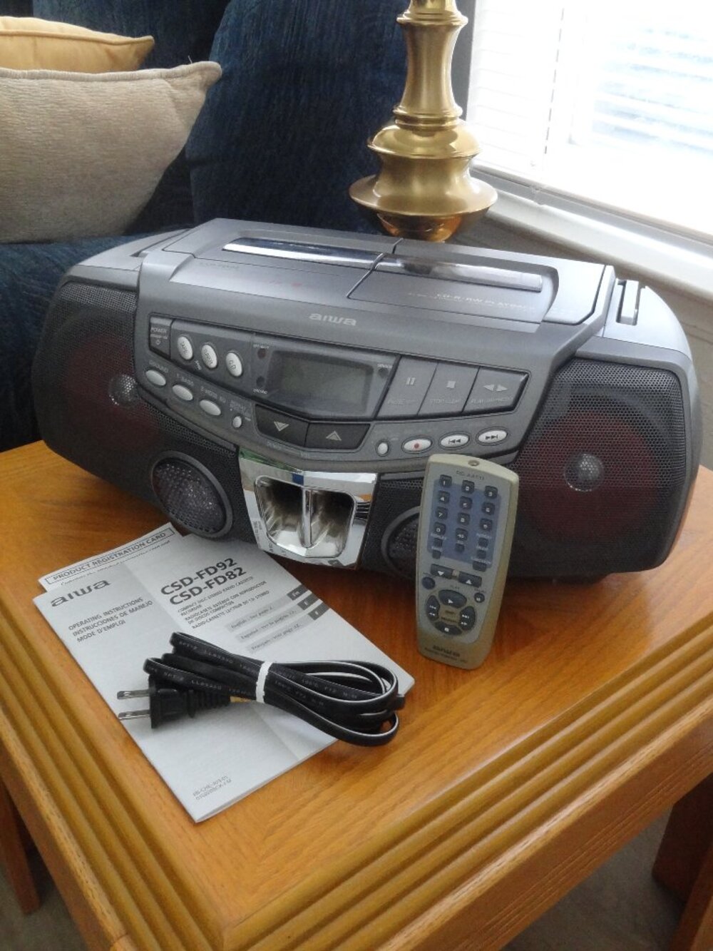 AIWA ~ CD / AM / FM / Cassette Tape Recorder ~ CSD-FD92 ~ Like NEW